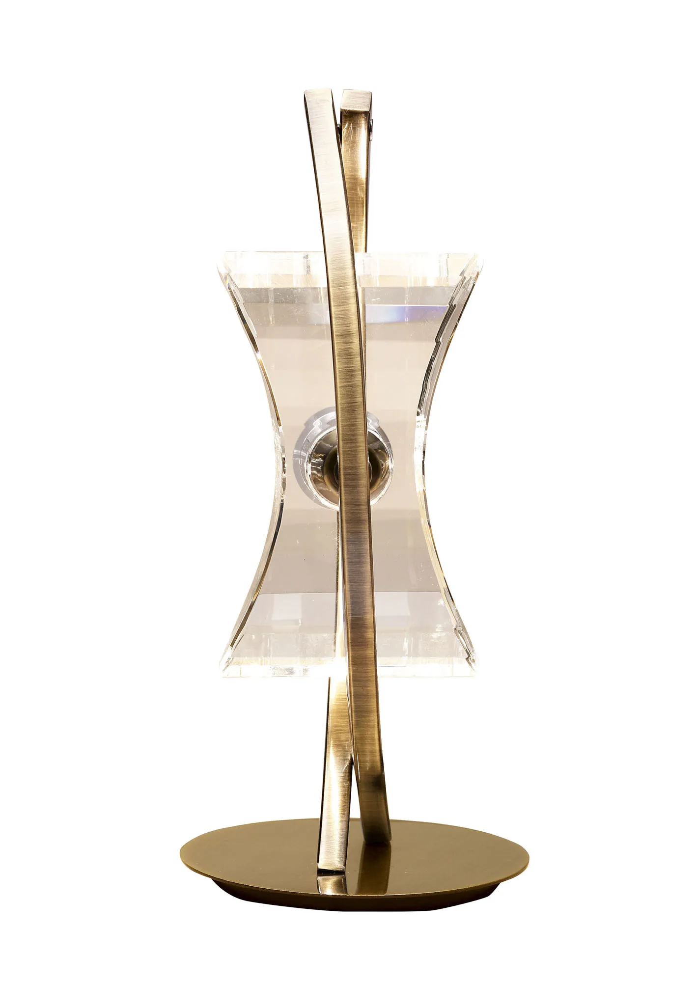 Kromo Antique Brass Table Lamps Mantra Armed Table Lamps